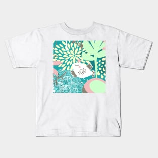 standard of flowers and birds Kids T-Shirt